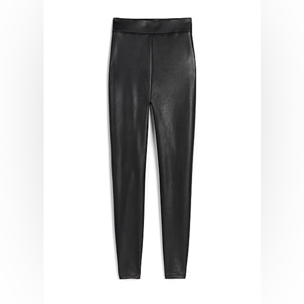 NWOT Express High Waisted Faux Leather Leggings in Black Size S